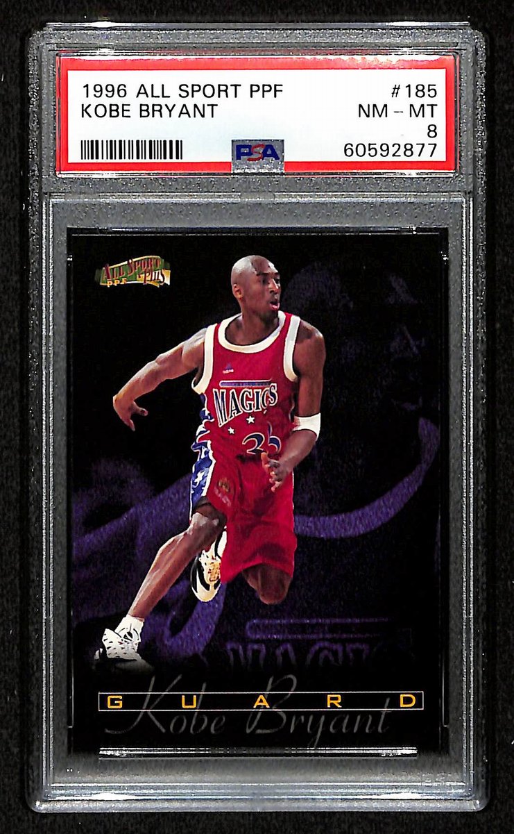 1996 Score Board All Sport PPF Kobe Bryant RC Card #185 Laker PSA 8 NM-MT 200995