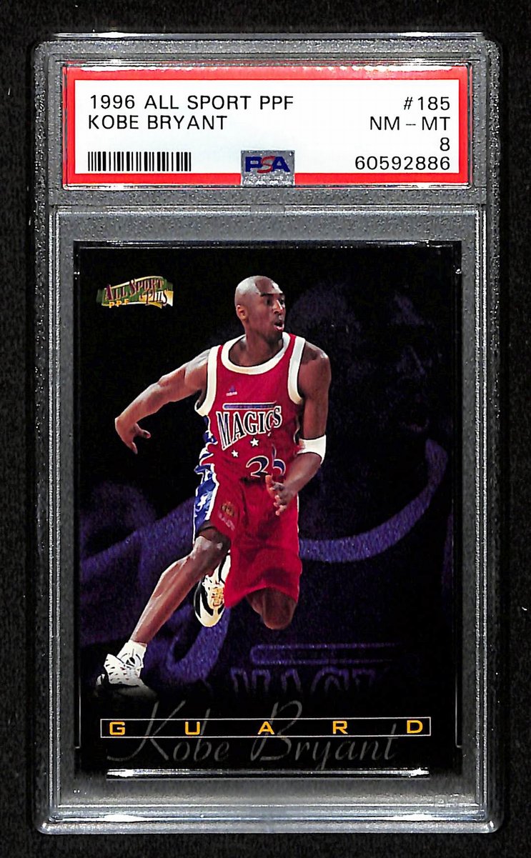 1996 Score Board All Sport PPF Kobe Bryant RC Card #185 Laker PSA 8 NM-MT 200997