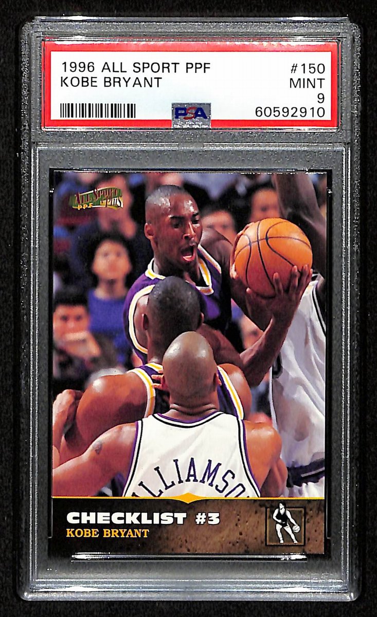 1996 Score Board All Sport PPF Kobe Bryant RC Card #150 Lakers PSA 9 MINT 201008