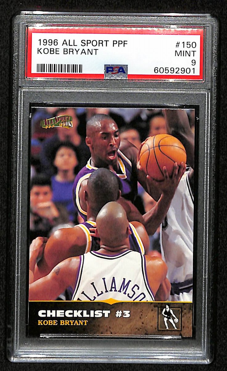 1996 Score Board All Sport PPF Kobe Bryant RC Card #150 Lakers PSA 9 MINT 201011