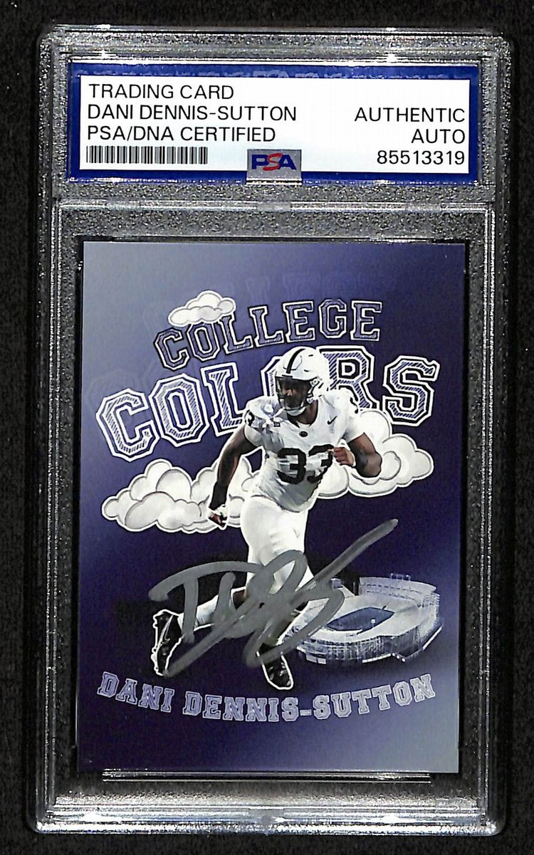 2024 Onit Dani Dennis-Sutton PSA/DNA Auth Signed/Auto PSU Football Card BA203193
