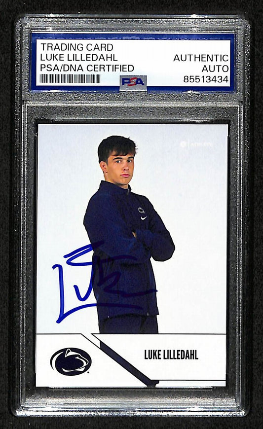 2024-25 Onit Luke Lilledahl PSA/DNA Auth Signed/Auto PSU Wrestling Card BA203201