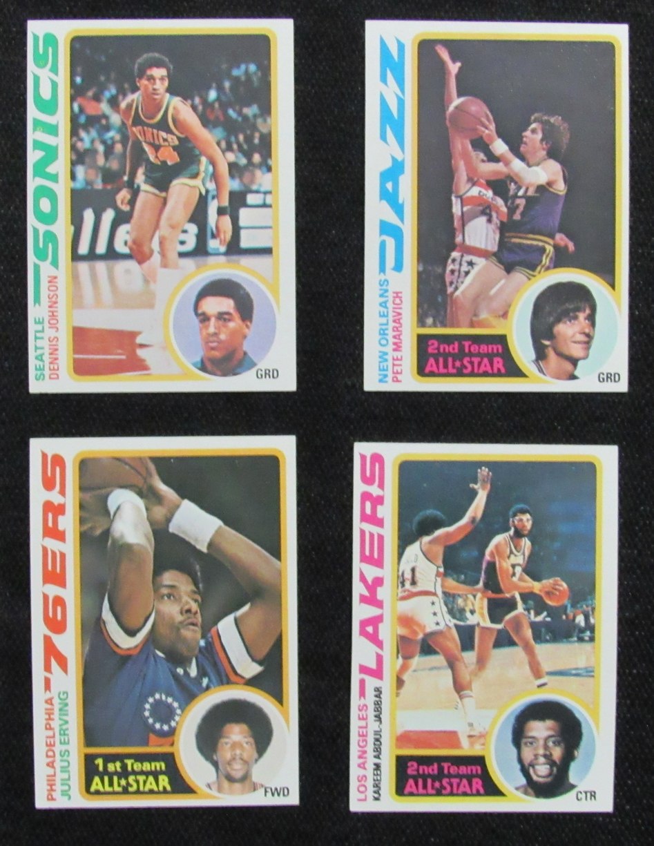 1978-79 TOPPS Basketball Complete Set (132) Erving Maravich Abdul-Jabbar 190309
