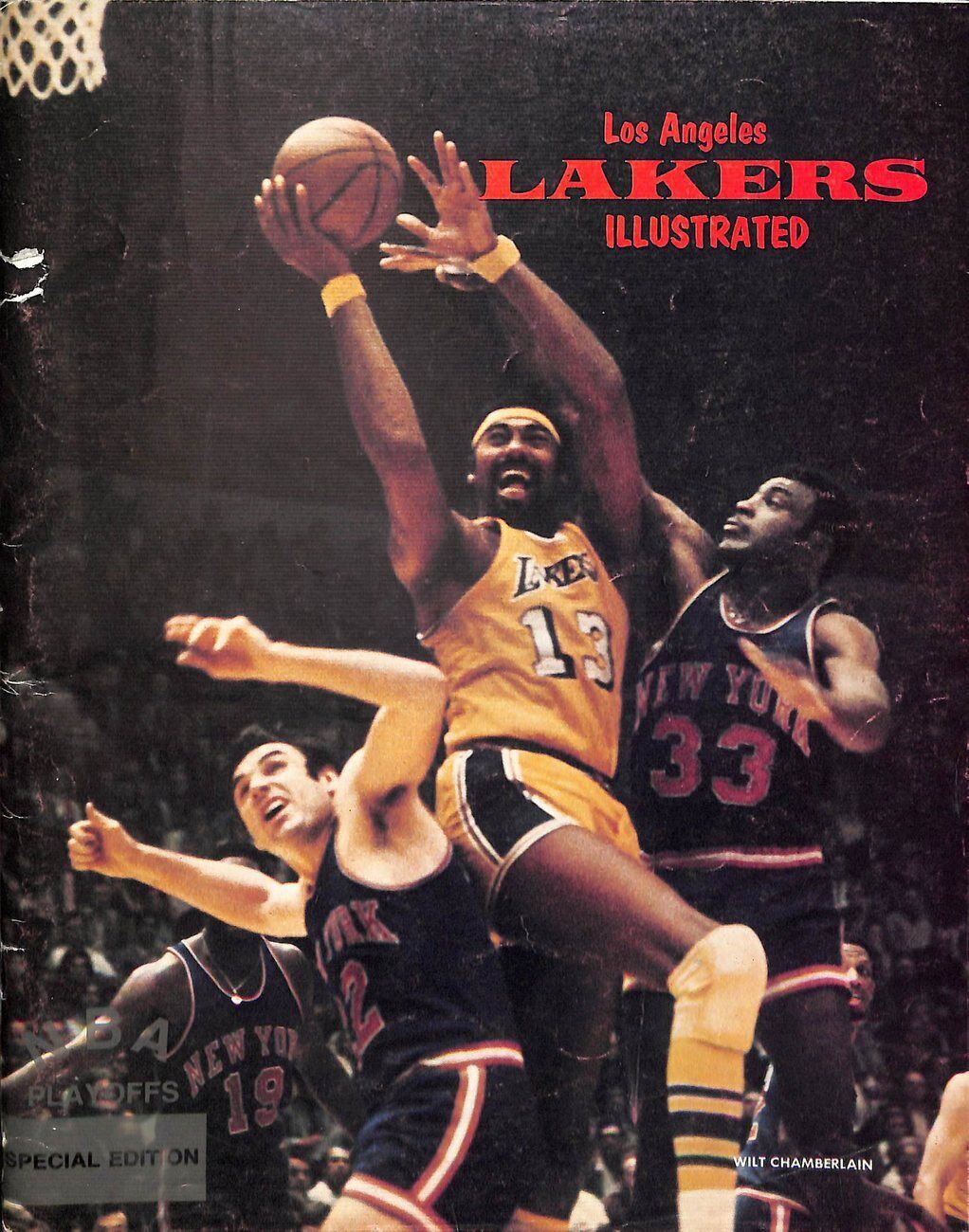 1972 Lakers Illustrated Bucks vs. Lakers Program Wilt Chamberlain 179163