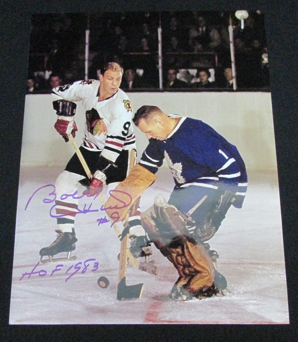 Bobby Hull Chicago Blackhawks Autographed/Signed 11x14 Photo 127792