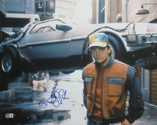 Michael J Fox  "Back to the Future II" Signed/Autographed 16x20 Photo BAS 163273