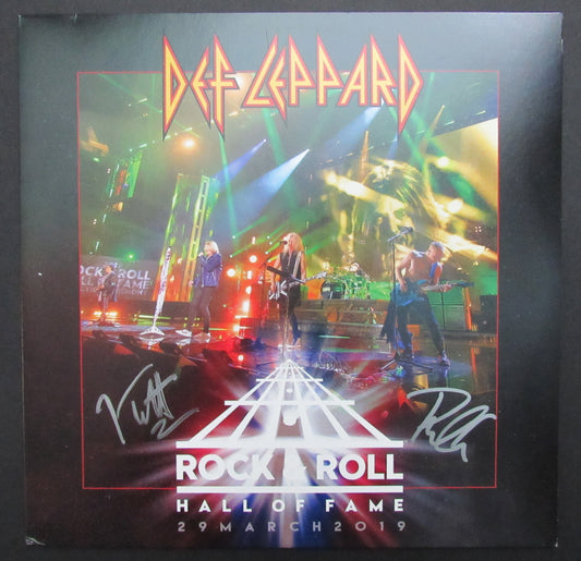 Def Leppard Joe Elliott/Phil Collen Dual-Signed Album "Hall of Fame" JSA 200729