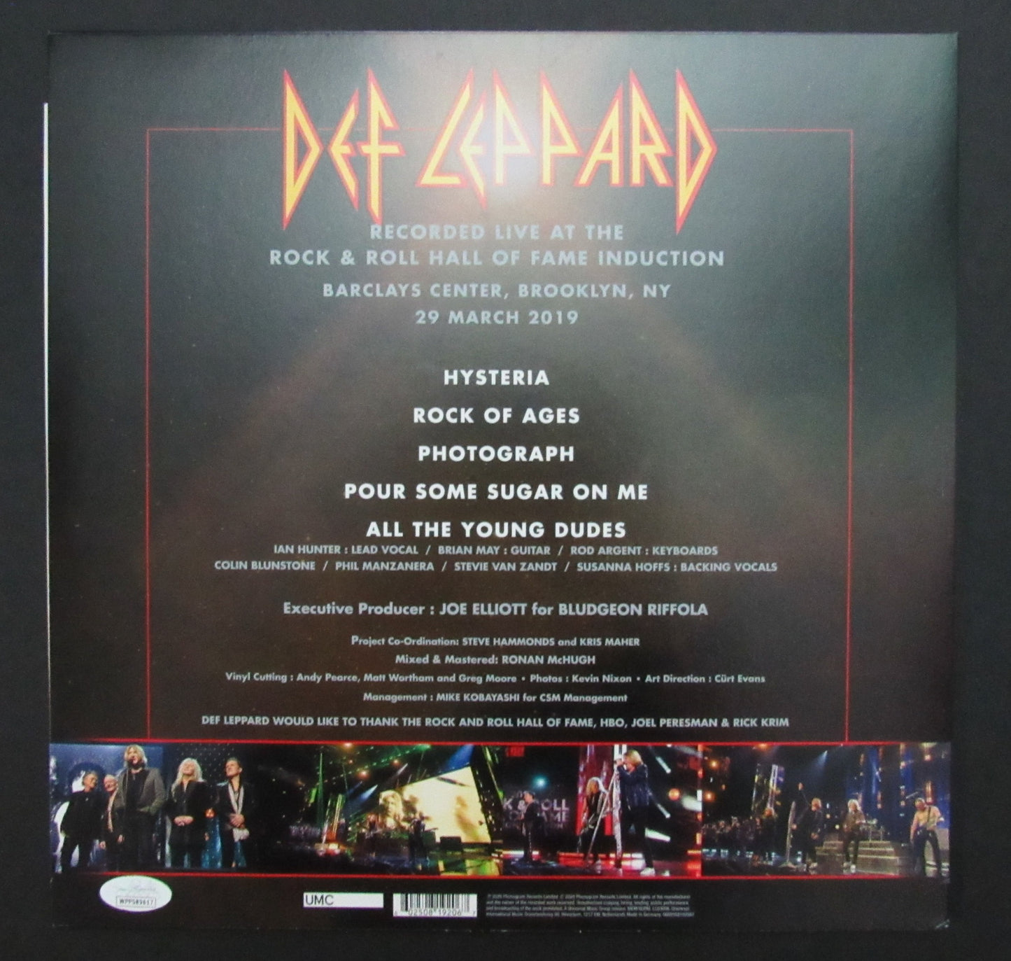 Def Leppard Joe Elliott/Phil Collen Dual-Signed Album "Hall of Fame" JSA 200729