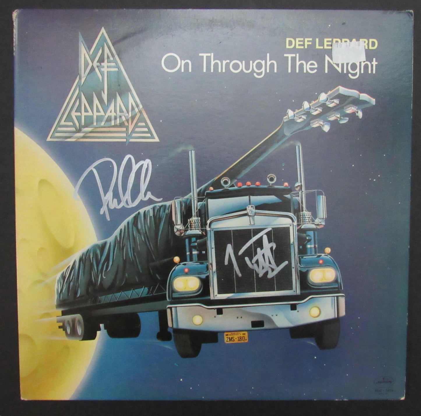 Def Leppard Joe Elliott/Phil Collen Signed Album "On Through the Night" JSA 5