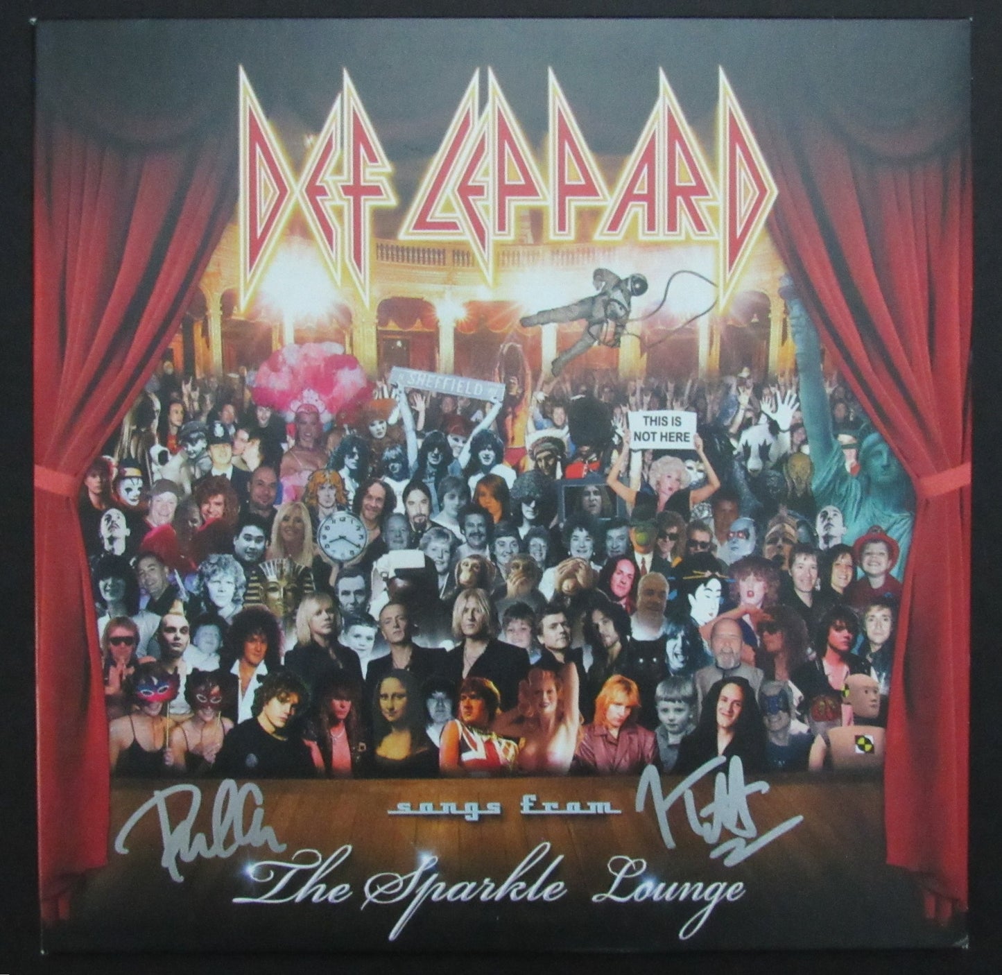 Def Leppard Joe Elliott/Phil Collen Signed Album "The Sparkle Lounge" JSA 200735