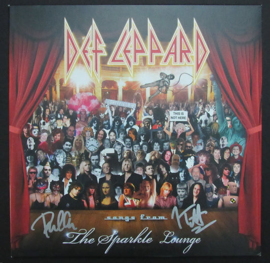 Def Leppard Joe Elliott/Phil Collen Signed Album "The Sparkle Lounge" JSA 200735
