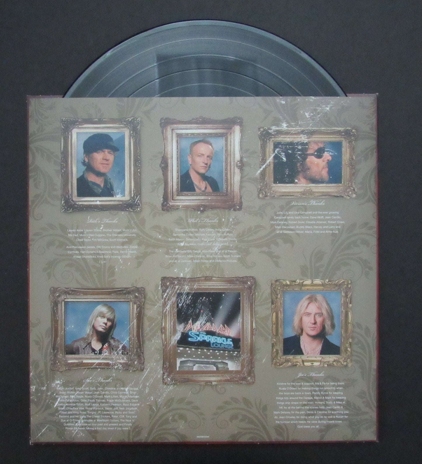 Def Leppard Joe Elliott/Phil Collen Signed Album "The Sparkle Lounge" JSA 200735