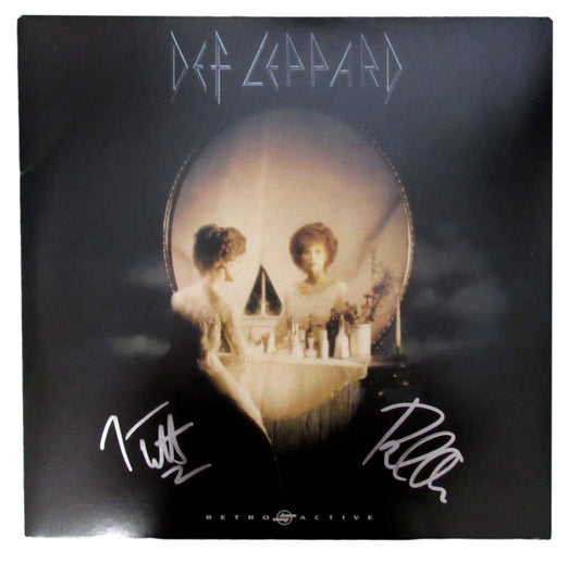 Def Leppard Joe Elliott/Phil Collen Dual-Signed Album "Retroactive" JSA 200742