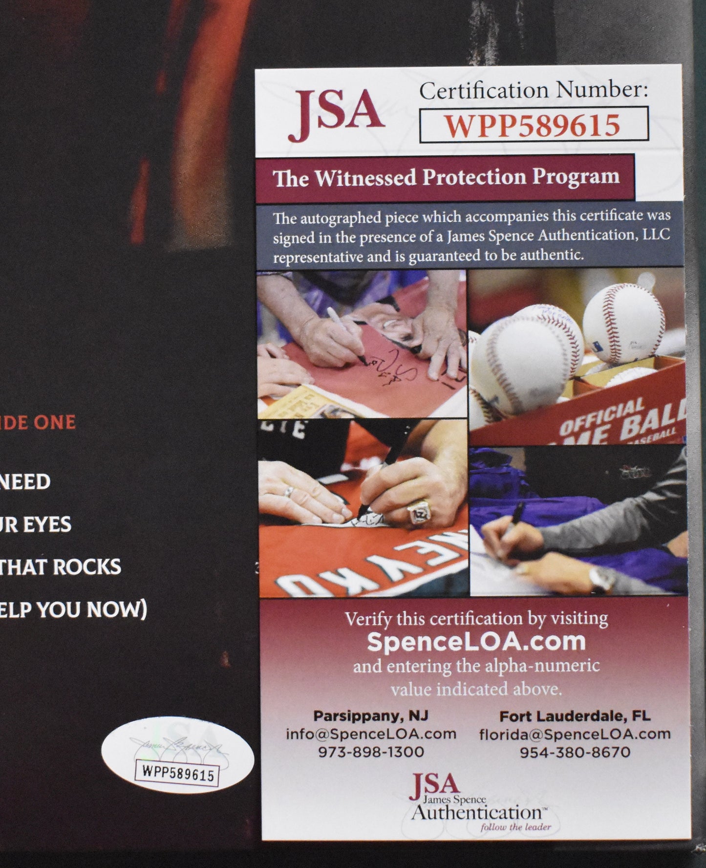 Def Leppard Joe Elliott/Phil Collen Signed Album "Diamond Star Halos" JSA 200758