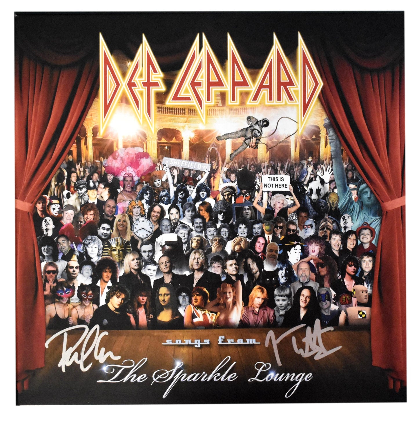 Def Leppard Joe Elliott/Phil Collen Signed Album "The Sparkle Lounge" JSA 200756