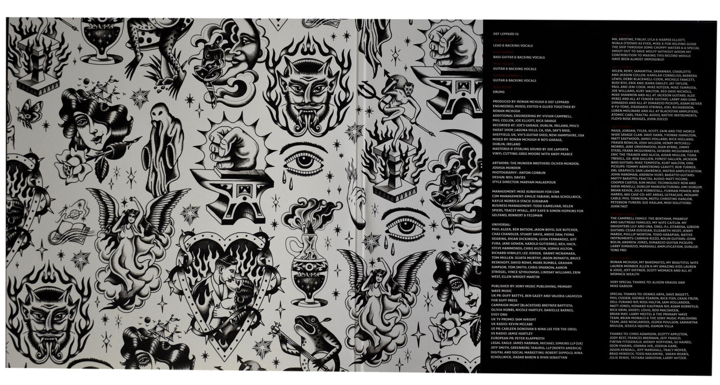 Def Leppard Joe Elliott/Phil Collen Signed Album "Diamond Star Halos" JSA 200757