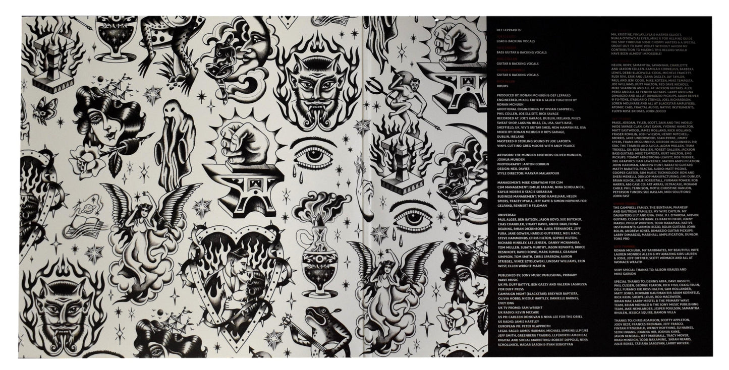 Def Leppard Joe Elliott/Phil Collen Signed Album "Diamond Star Halos" JSA 200759