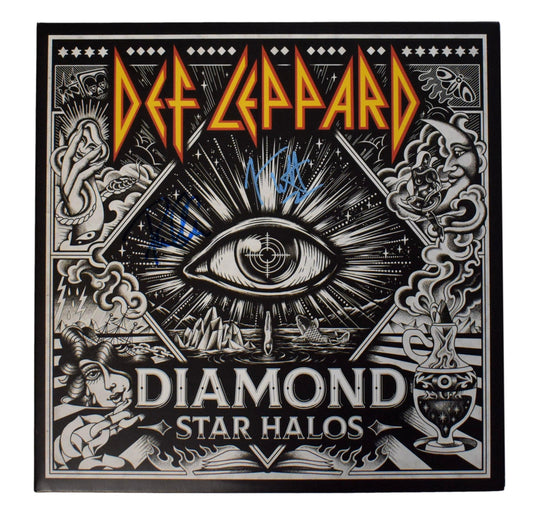 Def Leppard Joe Elliott/Phil Collen Signed Album "Diamond Star Halos" JSA 201029