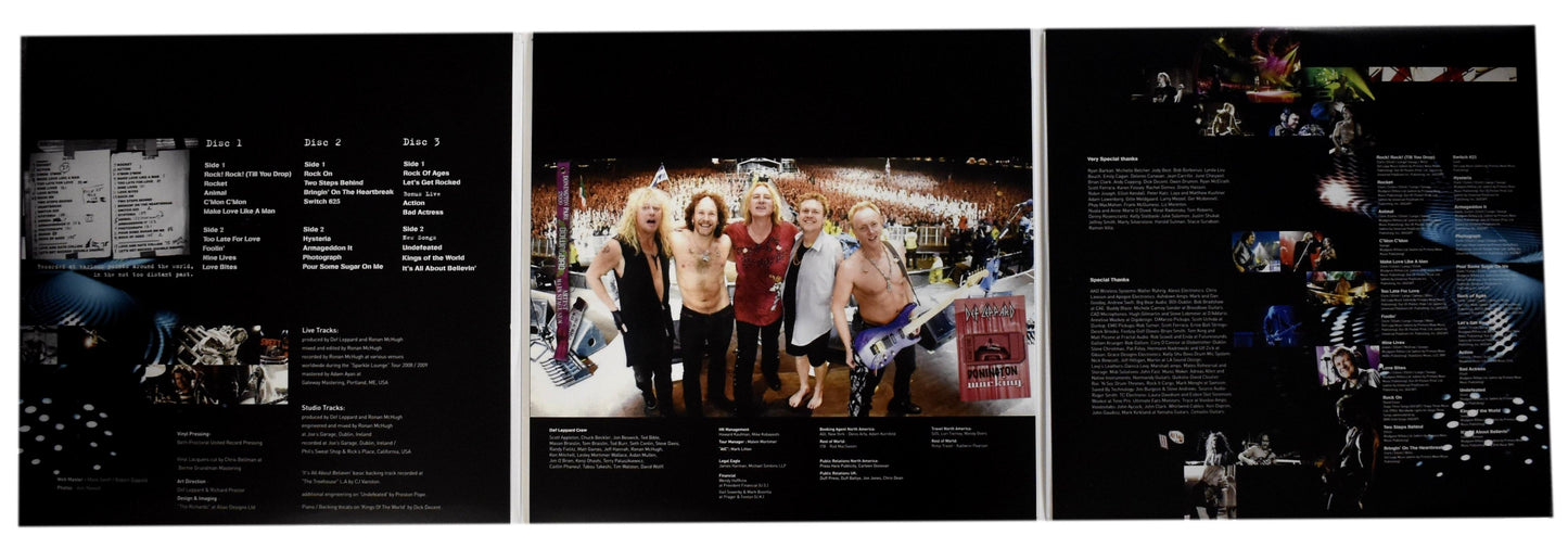 Def Leppard Joe Elliott/Phil Collen Signed Album "Mirror Ball - Live & More" JSA