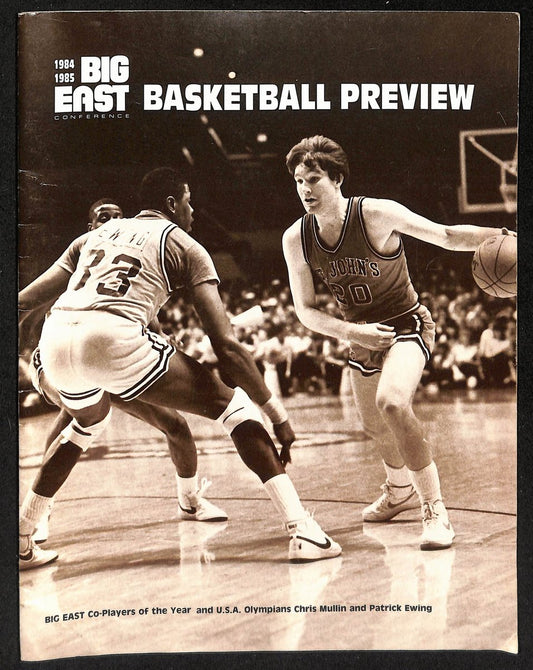 1984-85 Big East Basketball Preview Chris Mullin Patrick Ewing 201685