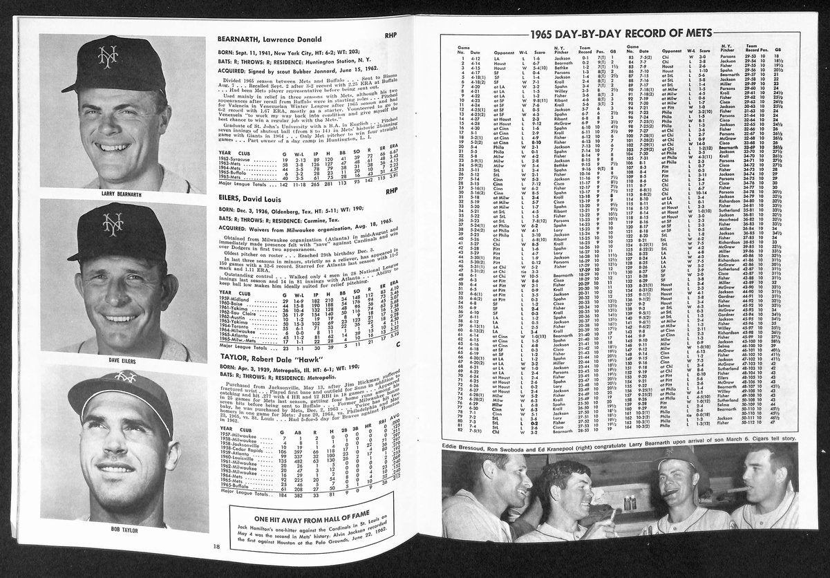 New York Mets 1966 Yearbook 2nd Revision 201686