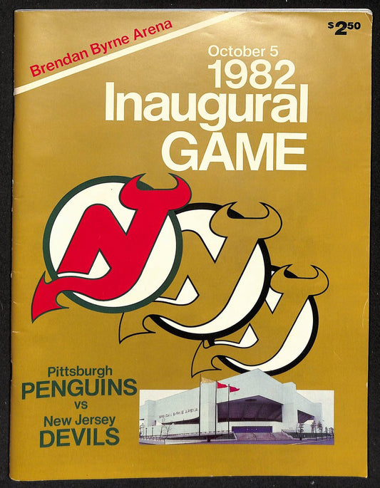 10/5/1982 NHL Program Penguins vs. New Jersey Devils Inaugural Game 201689