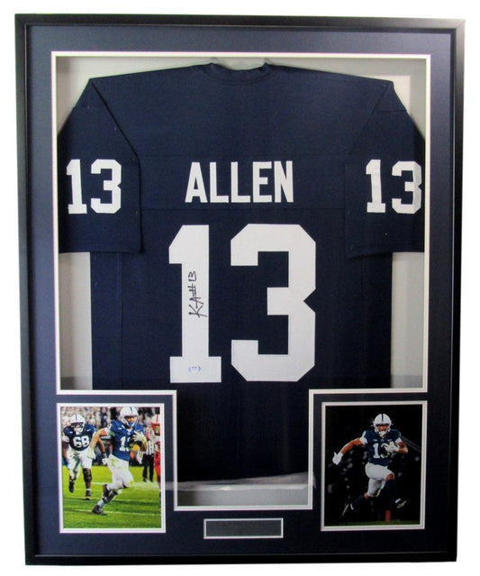Kaytron Allen Signed Custom Football Jersey Penn State Framed PSA/DNA 203228