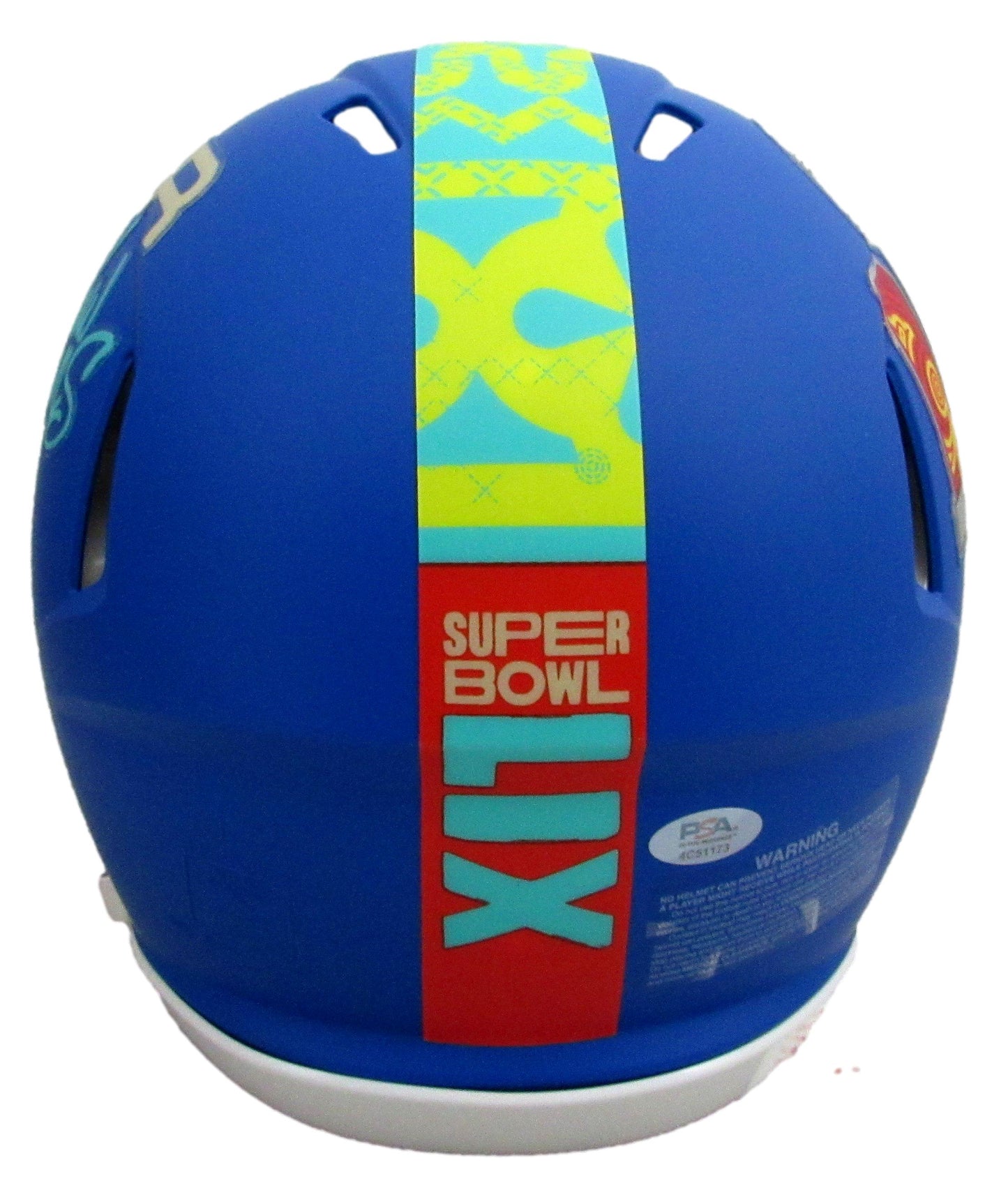 Saquon Barkley Signed Full Size Blue SB LIX Logo Authentic Helmet Eagles PSA/DNA