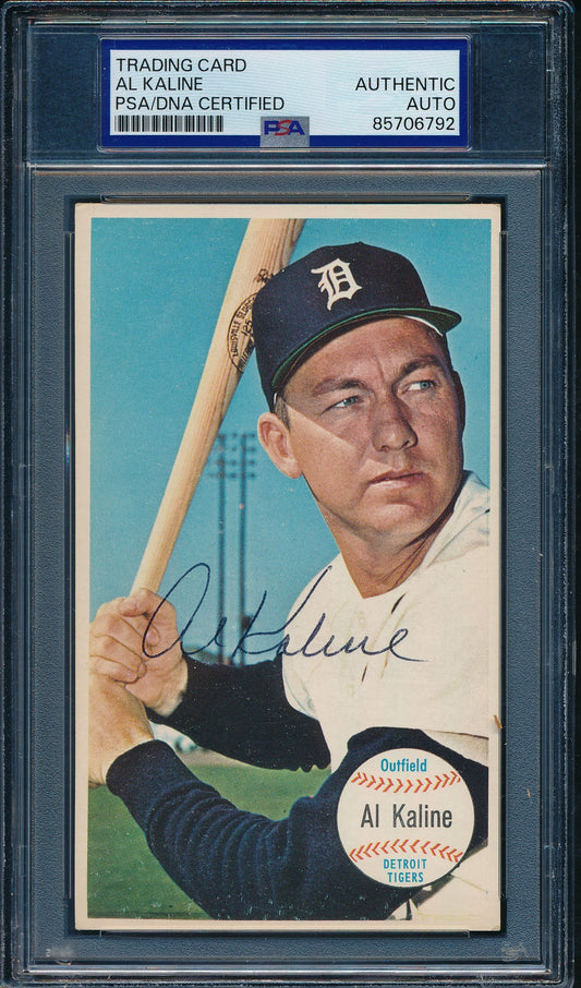 1964 TOPPS Giants Al Kaline HOF Card #12 Signed/Auto Tigers PSA/DNA 203260