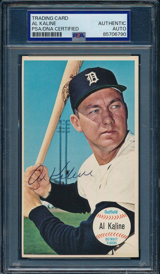 1964 TOPPS Giants Al Kaline HOF Card #12 Signed/Auto Tigers PSA/DNA 203261
