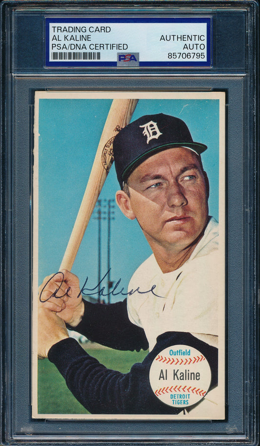 1964 TOPPS Giants Al Kaline HOF Card #12 Signed/Auto Tigers PSA/DNA 203262