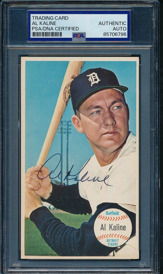 1964 TOPPS Giants Al Kaline HOF Card #12 Signed/Auto Tigers PSA/DNA 203265
