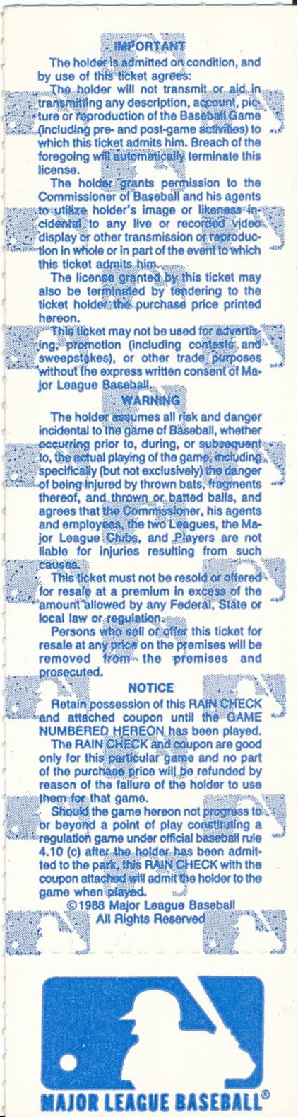 10/12/1988 NLCS Game 7 Ticket Stub Dodgers vs. Mets Dodgers Clinch 203281