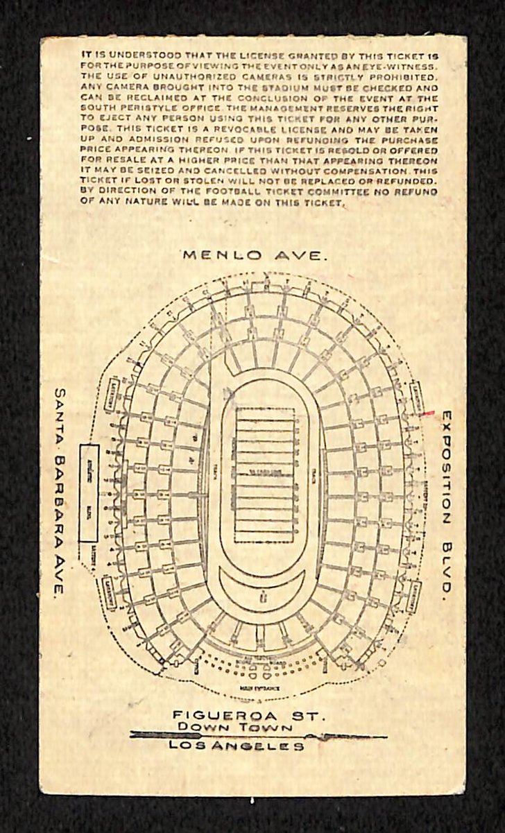 11/28/1953 College Football Game Ticket Stub USC vs. Notre Dame 203817