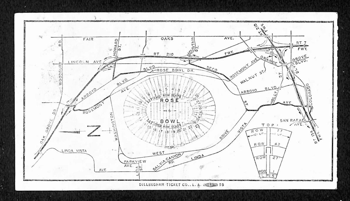 01/01/1978 College Football Game Ticket Stub Rose Bowl Washington vs. Michigan