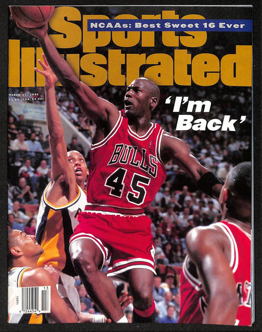 3/27/1995 Sports Illustrated Magazine Michael Jordan NoLabel Newstand UNSIGNED