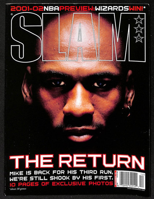 December 2001 SLAM Magazine Michael Jordan No Label Newstand UNSIGNED 203786