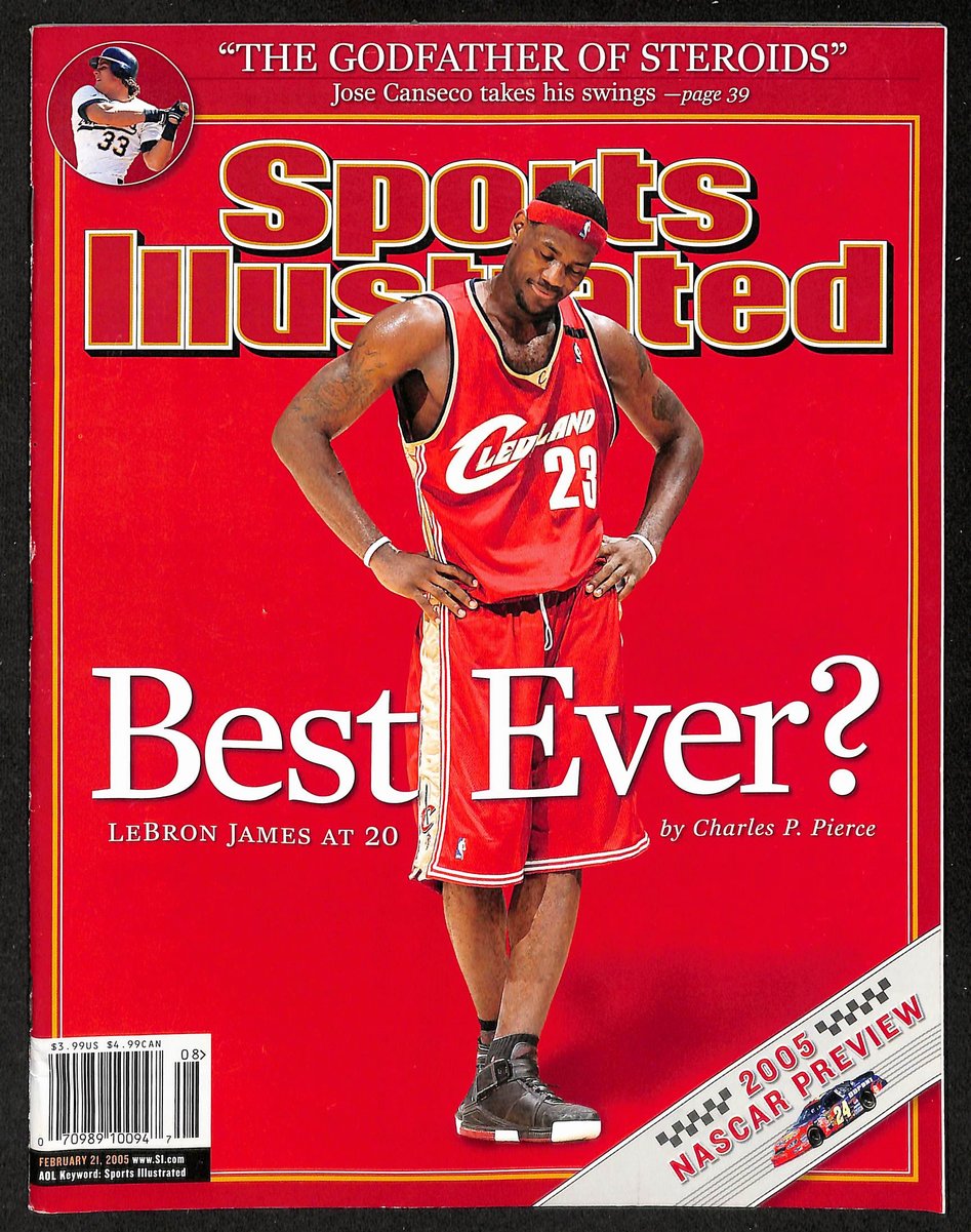 2/21/2005 Sports Illustrated Magazine LeBron James NoLabel Newstand UNSIGNED