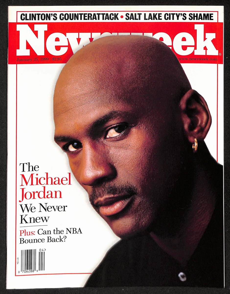 1/25/1999 Newsweek Magazine Michael Jordan No Label Newstand UNSIGNED 203792