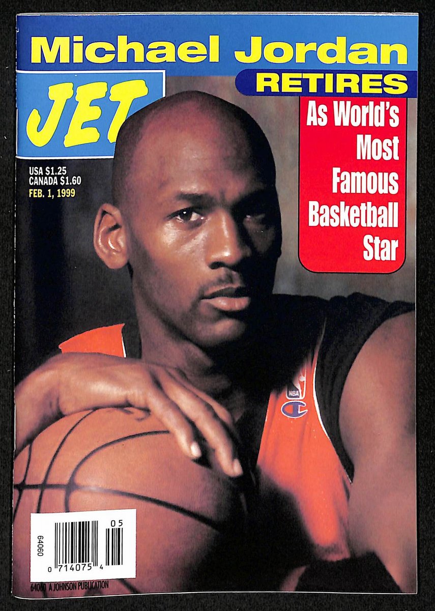 2/1/1999 JET Magazine Michael Jordan No Label Newstand UNSIGNED 203798