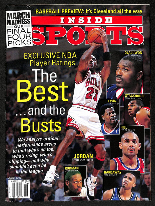 April 1996 Inside Sports Magazine Michael Jordan No Label Newstand UNSIGNED