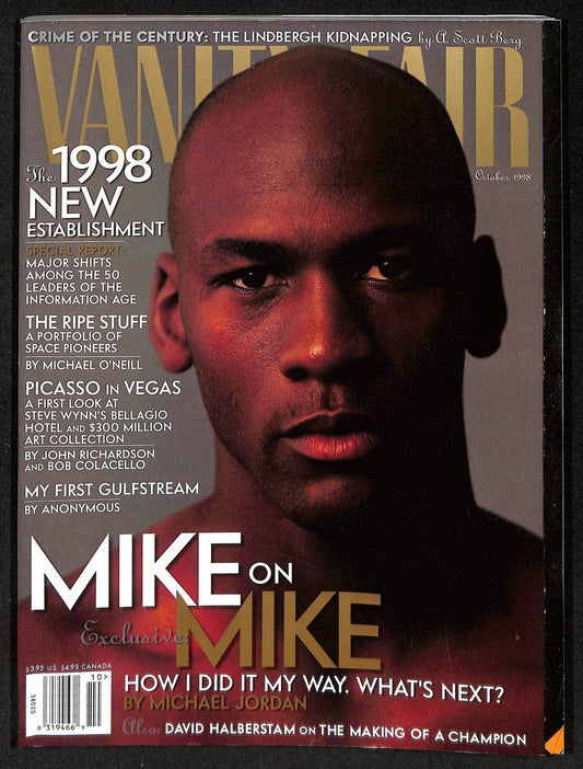 Oct 1998 Vanity Fair Magazine Michael Jordan No Label Newstand UNSIGNED 203805