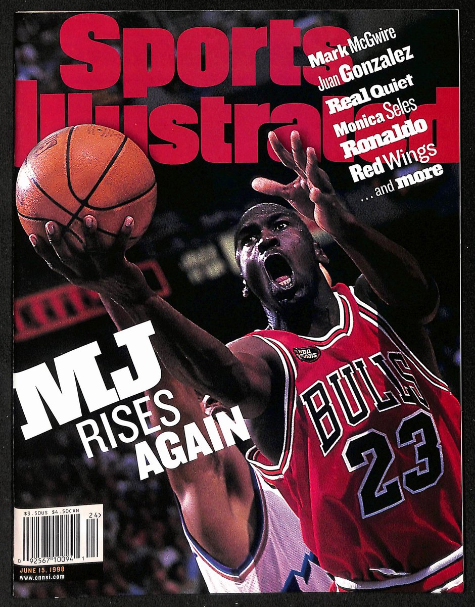 6/15/1998 Sports Illustrated Magazine Michael Jordan NoLabel Newstand UNSIGNED