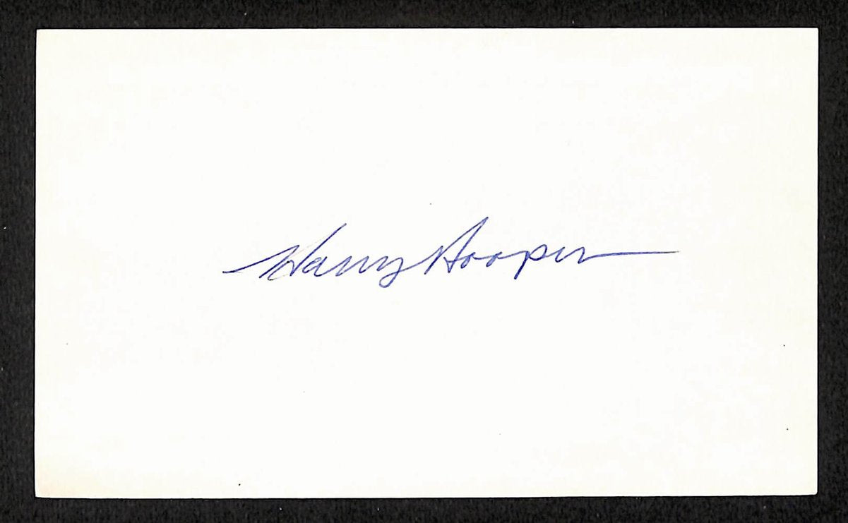 Harry Hooper HOF Signed/Autographed 3x5 Index Card Boston Red Sox JSA 201692