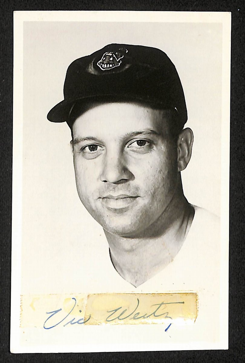 Vic Wertz Signed/Autographed 3.5x5.5 Picture Post Card Cleveland Indians 201693