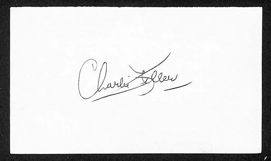 Charlie Keller Signed/Auto 3x5 Index Card New York Yankees JSA 201716