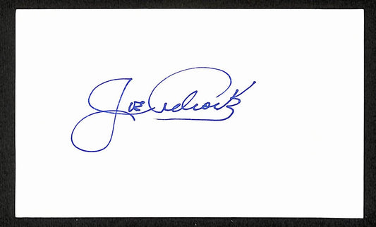 Joe Adcock Signed/Autographed 3x5 Index Card Milwaukee Braves JSA 201740