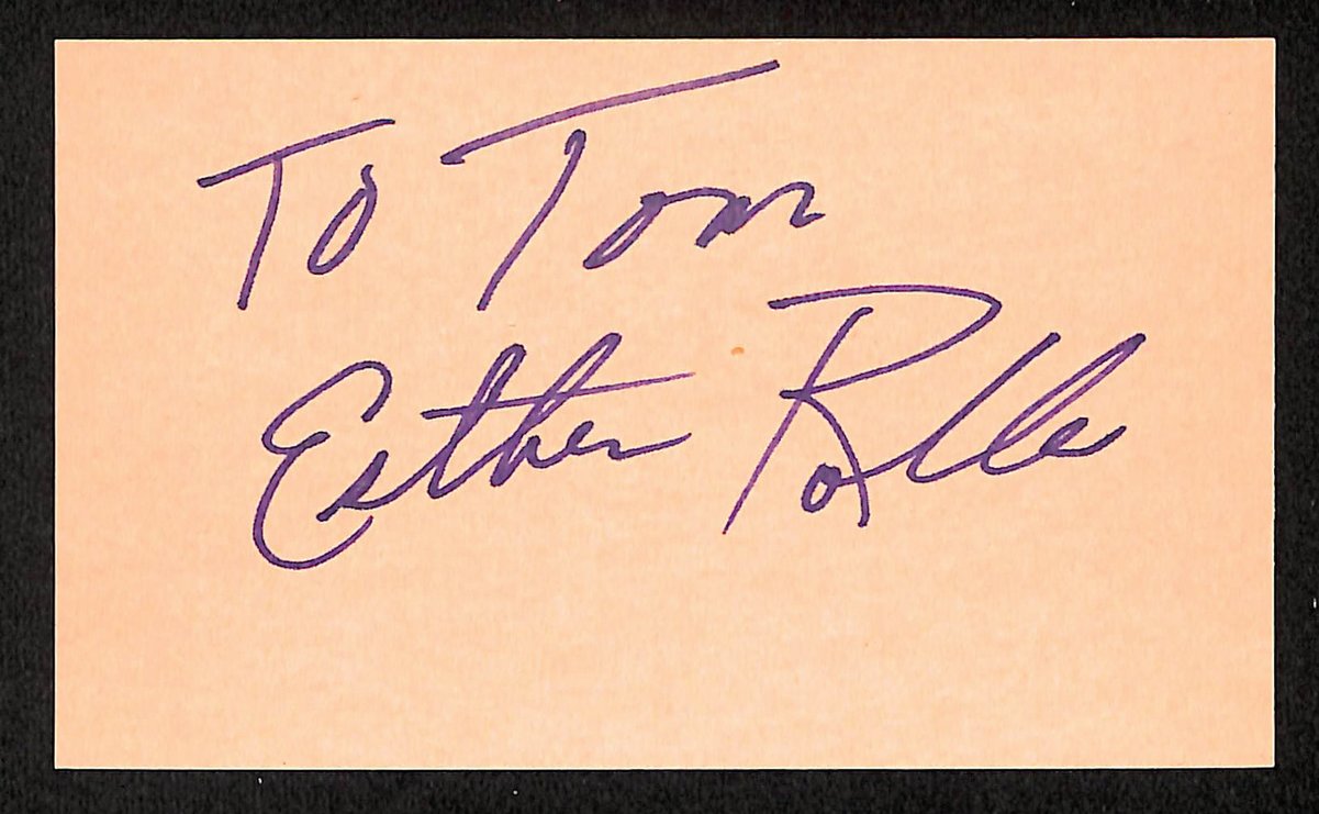 Esther Rolle Signed/Inscribed 3x5 Index Card Actress "Good Times" JSA 201746