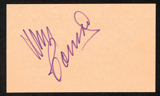William Conrad Signed/Autographed 3x5 Index Card Actor JSA 201747