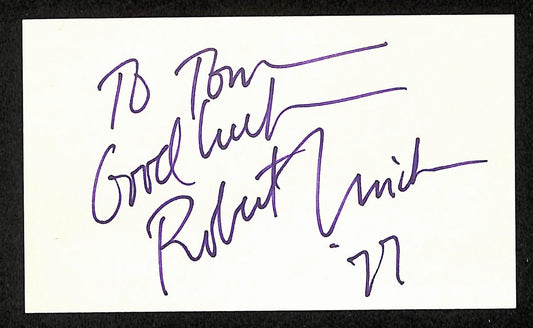 Robert Urich Signed/Autographed 3x5 Index Card Actor JSA 201748